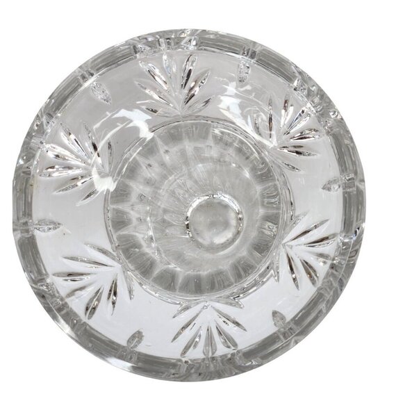 Princess House Lead Crystal Candle Holder / Bud Vase. Made in Germany 8 inch tal - Picture 6 of 10